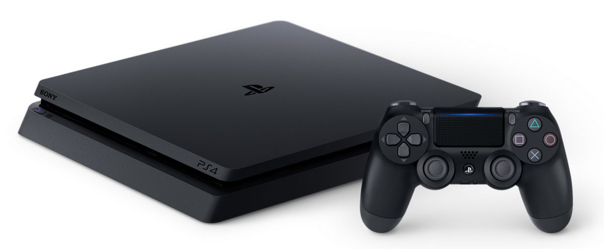 Sony Playstation PS4 Slim Craquée – 500 GB – 10 Jeux installés + Une Manette – Quasi Neuf - ps 4