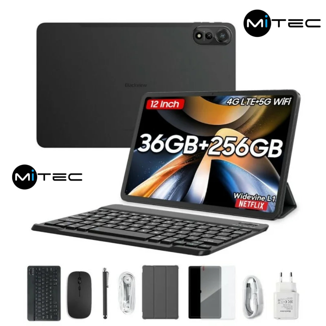 Tablette Blackview Mega 3 neuve - 36 GB - 256 GB - 12'1 Pouces - 8800Mah |Avec Clavier + Stylet + Souris - mega3