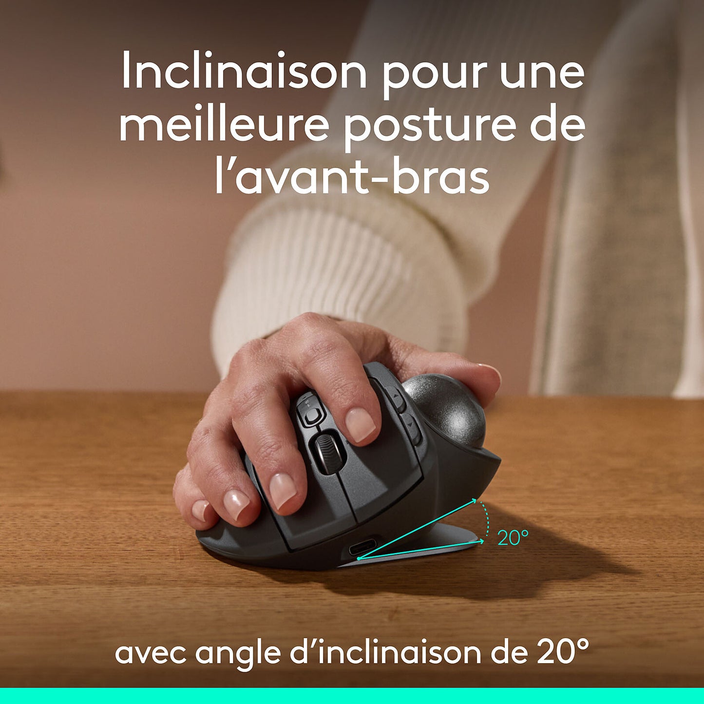 Logitech MX Ergo S Trackball Sans Fil Neuf