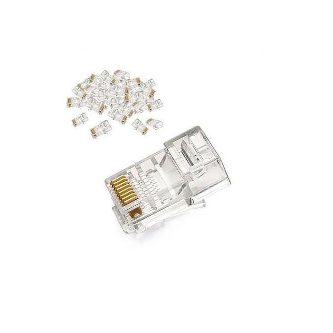 Lot De 100 Connecteurs Réseau RJ45 - Transparent
