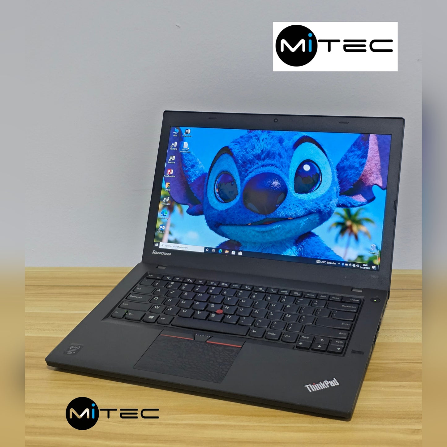 Pc Lenovo T450 Core i5 - 14 Pouces - 8 GB - 500 GB - Pack Office + Sac + Clé USB  + Souris Offert