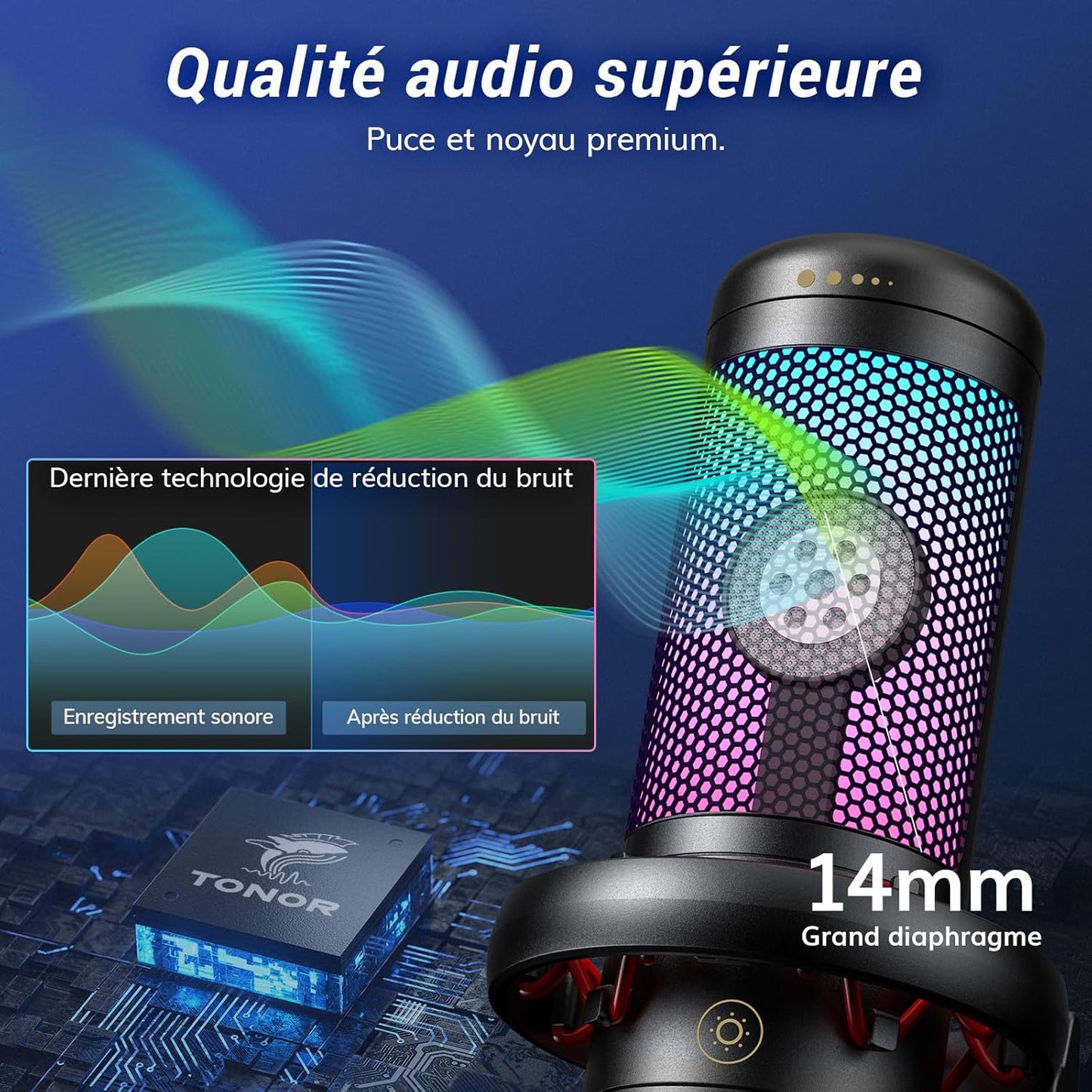 Microphone USB Tonor TC310+ – Neuf