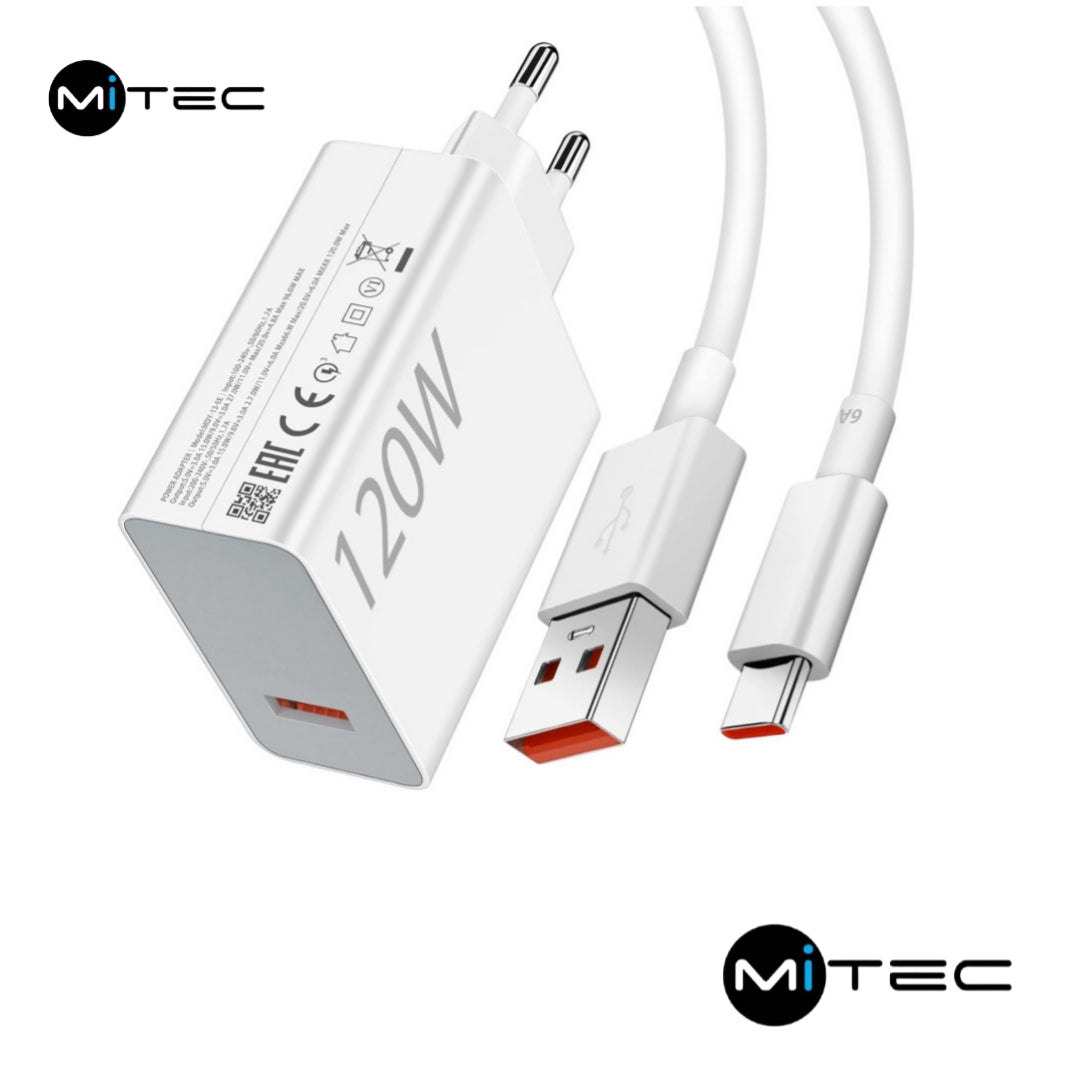 Xiaomi 120W Charging Combo – Chargeur Ultra-Rapide avec Câble USB-C