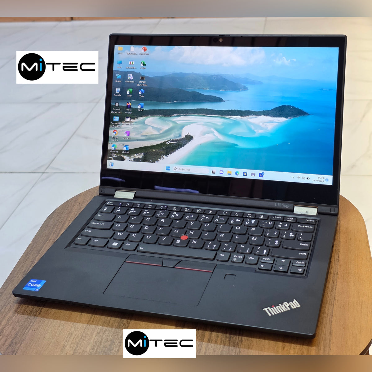 Pc Lenovo ThinkPad Yoga L13 Core i5 - Tactile Pliable - 11ème Gen- 16 GB Ram - 512 GB Ssd - Sac + Clé USB + Souris Offert