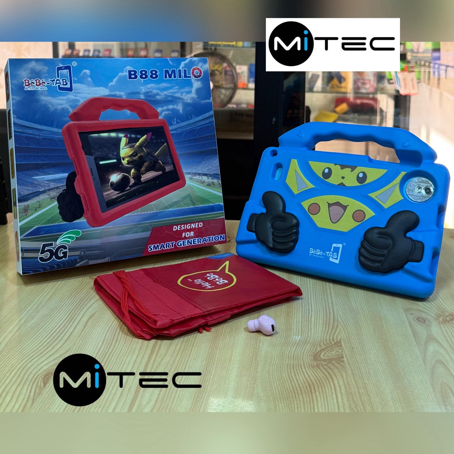 Tablette Éducative BébéTab B88 - 4 GB - 128 GB - Avec Puce - 8 Pouces