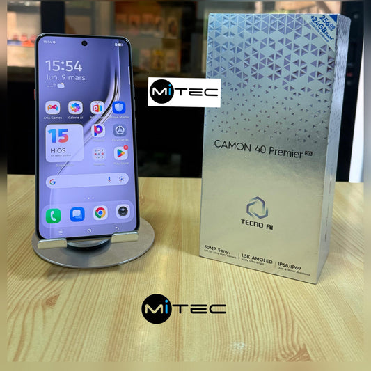 Tecno Camon 40 Premier 5G  - 24 GB - 256 GB  - Amoled - 50 Mpx - Avec Tecno Ai