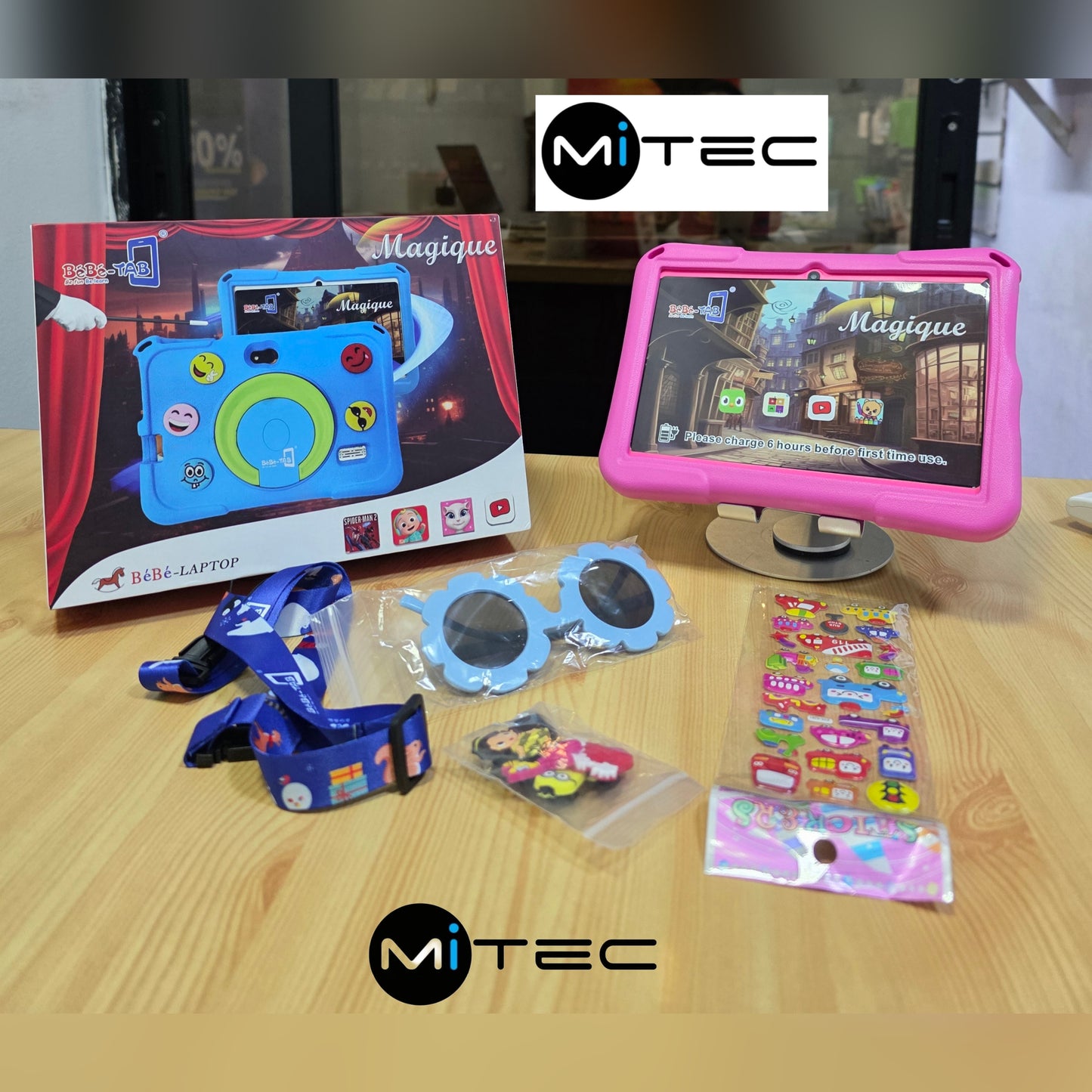 Tablette Éducative BébéTab Magique Neuve  - 4 GB - 128 GB - 7 Pouces - Avec Gadget