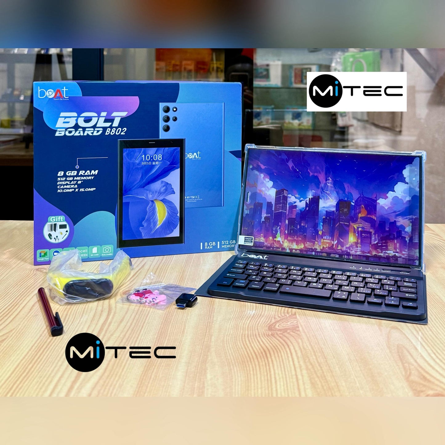 Tablette Éducative Boat  B802 - 4 GB - 128 GB - Avec Puce - 8 Pouces - Avec Clavier