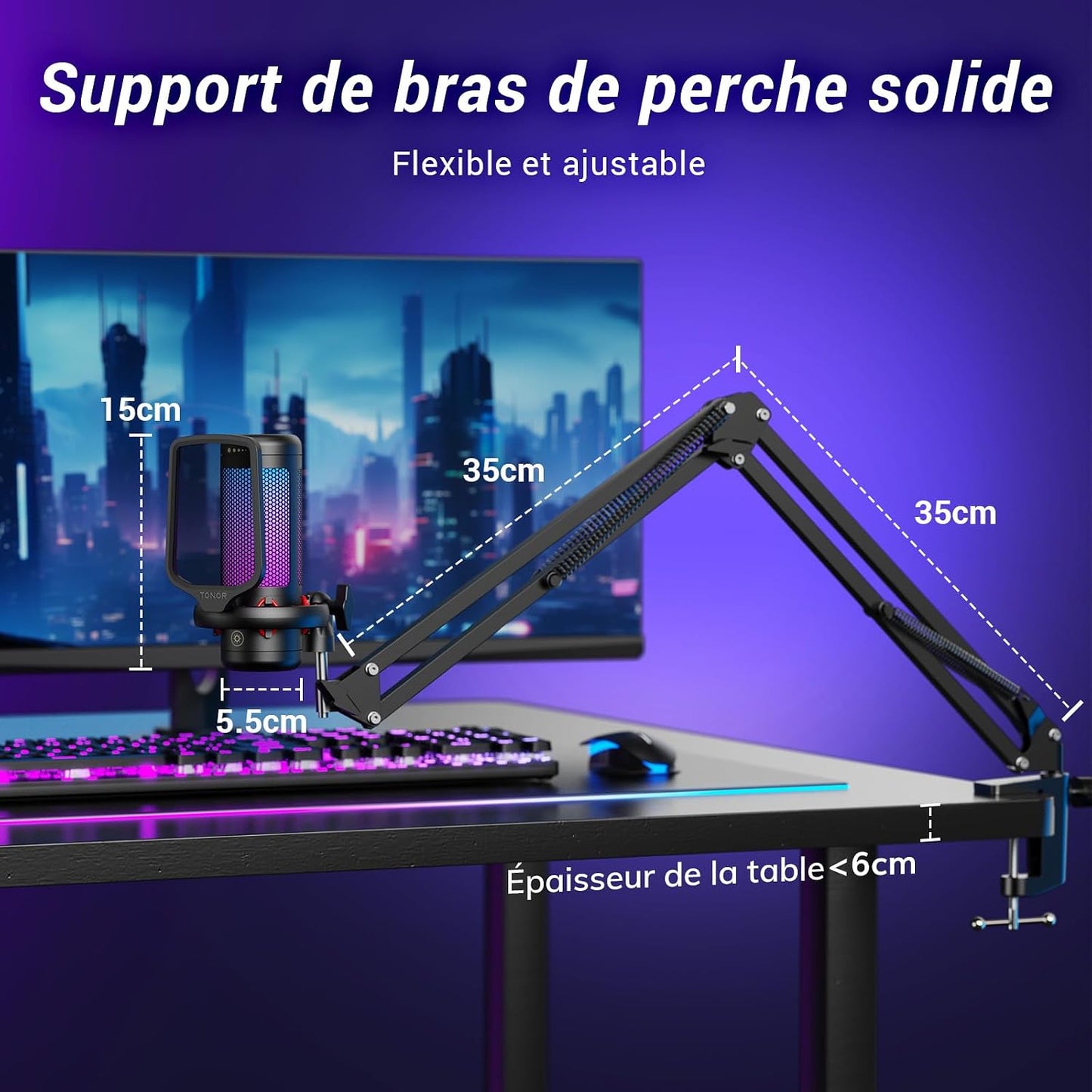 Microphone USB Tonor TC310+ – Neuf