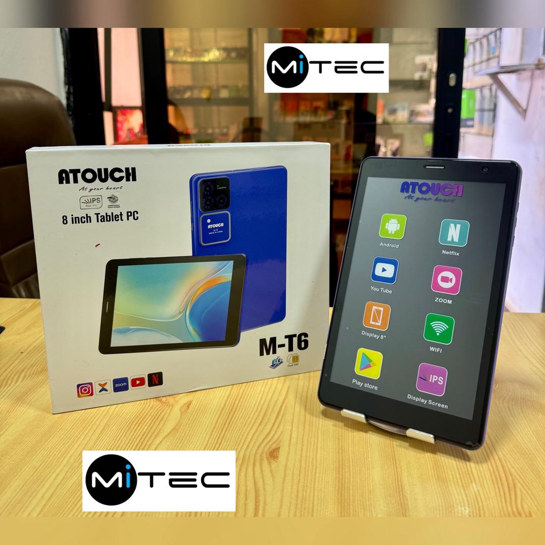 Tablette Educative ATouc MT6 Neuve - 4 GB - 128 GB - 8 Pouces - Prend Puce - Avec Clavier + Stylet  + Souris - Android 14