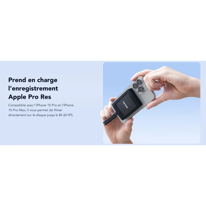 Disque Dur 1 Tera SSD Externe Portable Lexar SL500 USB 3.2 Type C - 1000 Go
