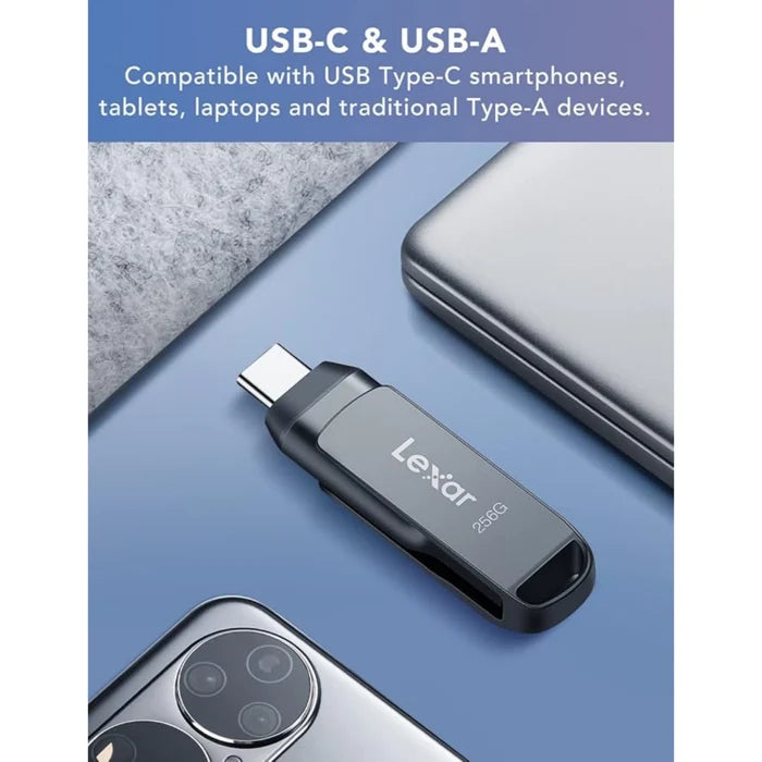 Clé USB 256 Go Lexar JumpDrive D400 3.2 Type-C