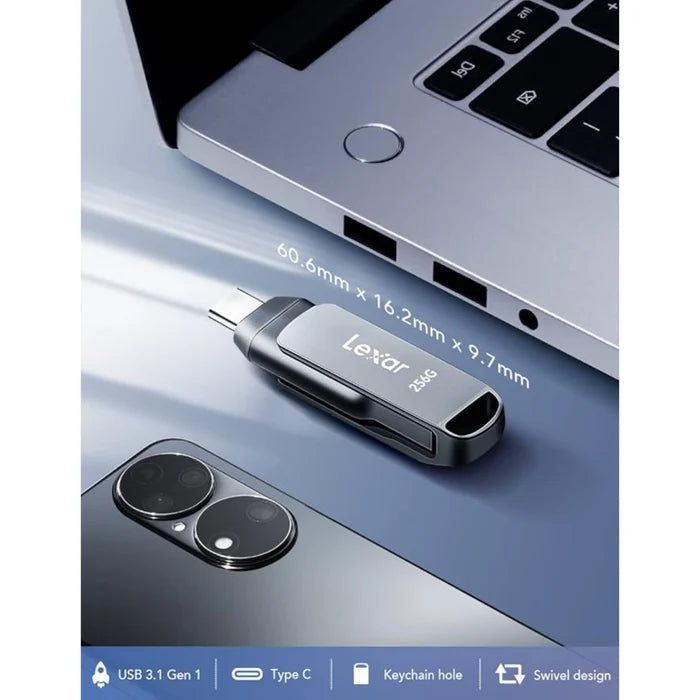 Clé USB 256 Go Lexar JumpDrive D400 3.2 Type-C