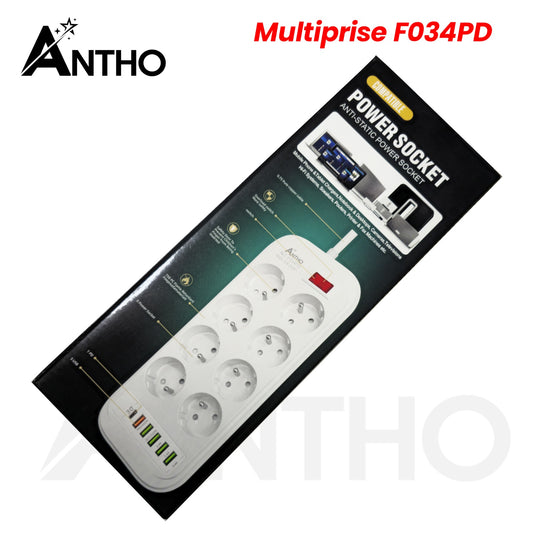 Multiprise Antho F034PD Neuf