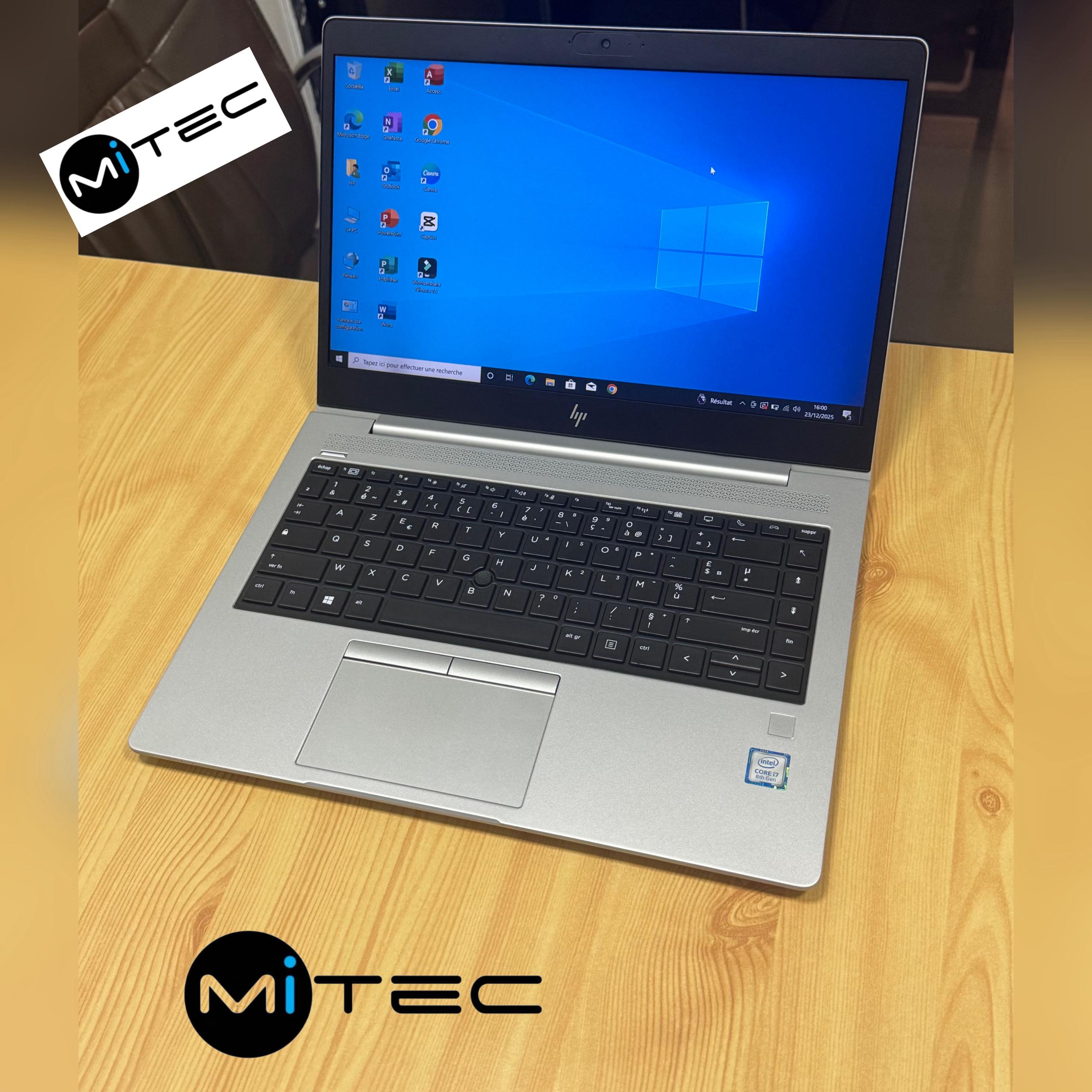 Pc Hp EliteBook 840 G5 - Core i7 - 16 GB - 512 GB Ssd - 14 Pouces - Sac + Souris + clé Usb Offert