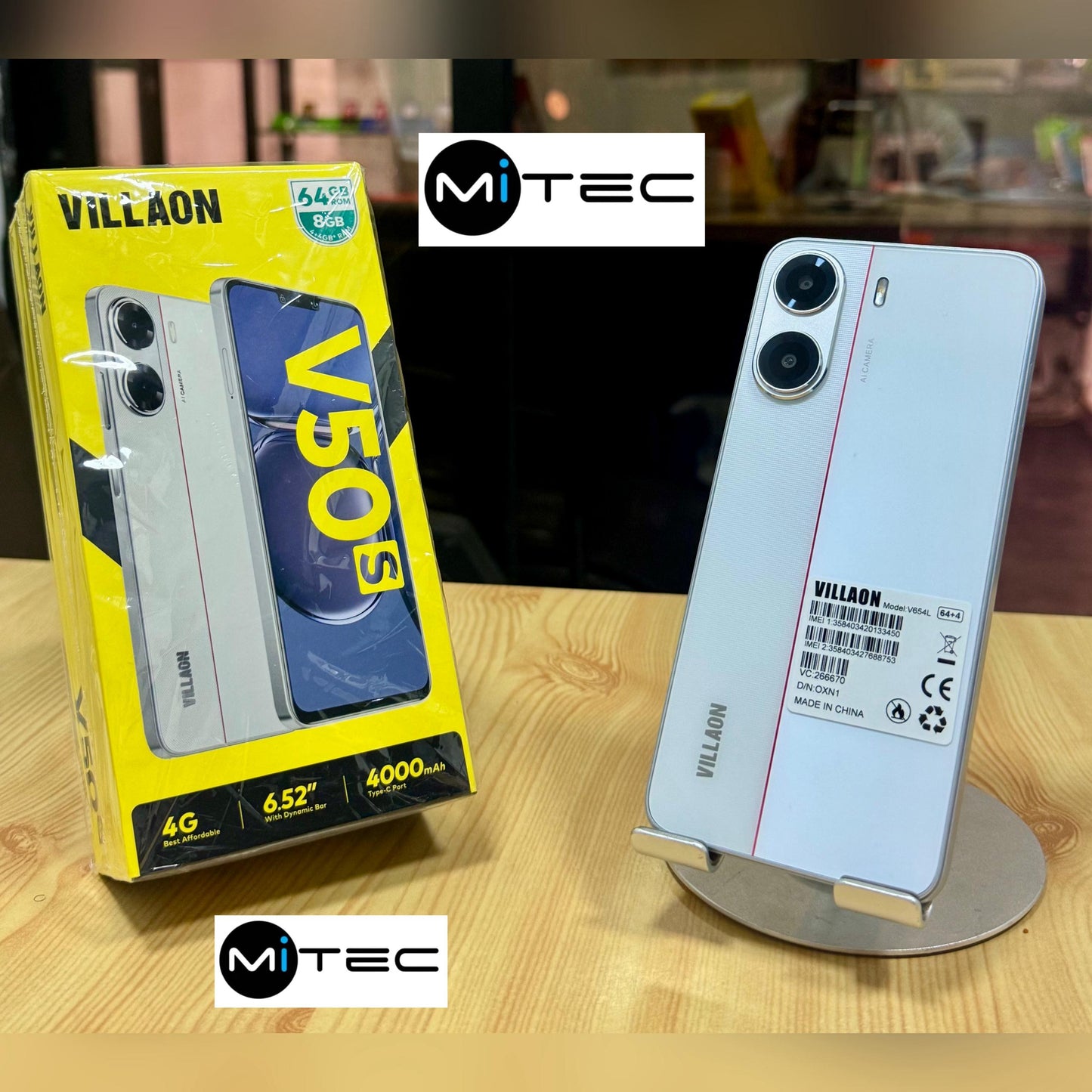 Villaon V50s  Neuf 4G - 8 GB - 64 GB - 4000 mAh - 6'52 Pouces - 8 Mpx