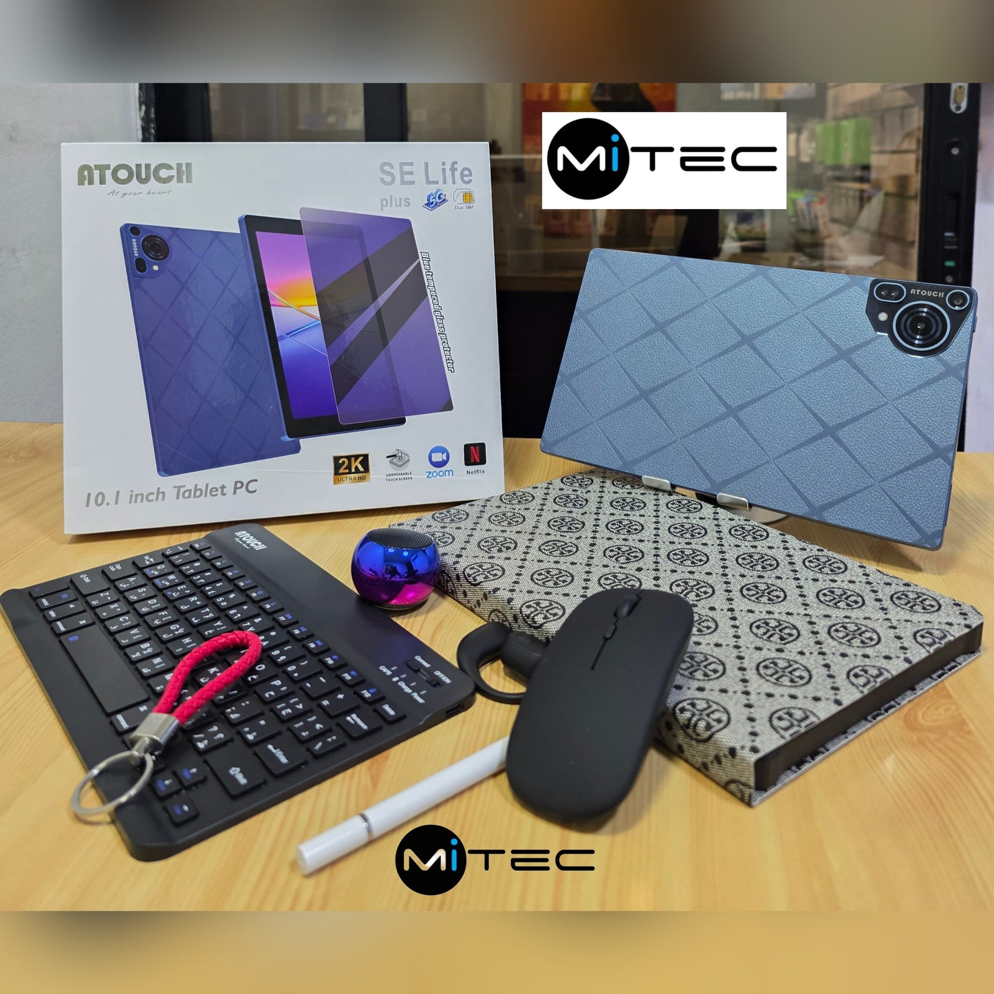 Tablette Éducative Atouch SE Life plus - 4 GB - 128 GB - Avec Puce - 10'1 Pouces - Avec Clavier