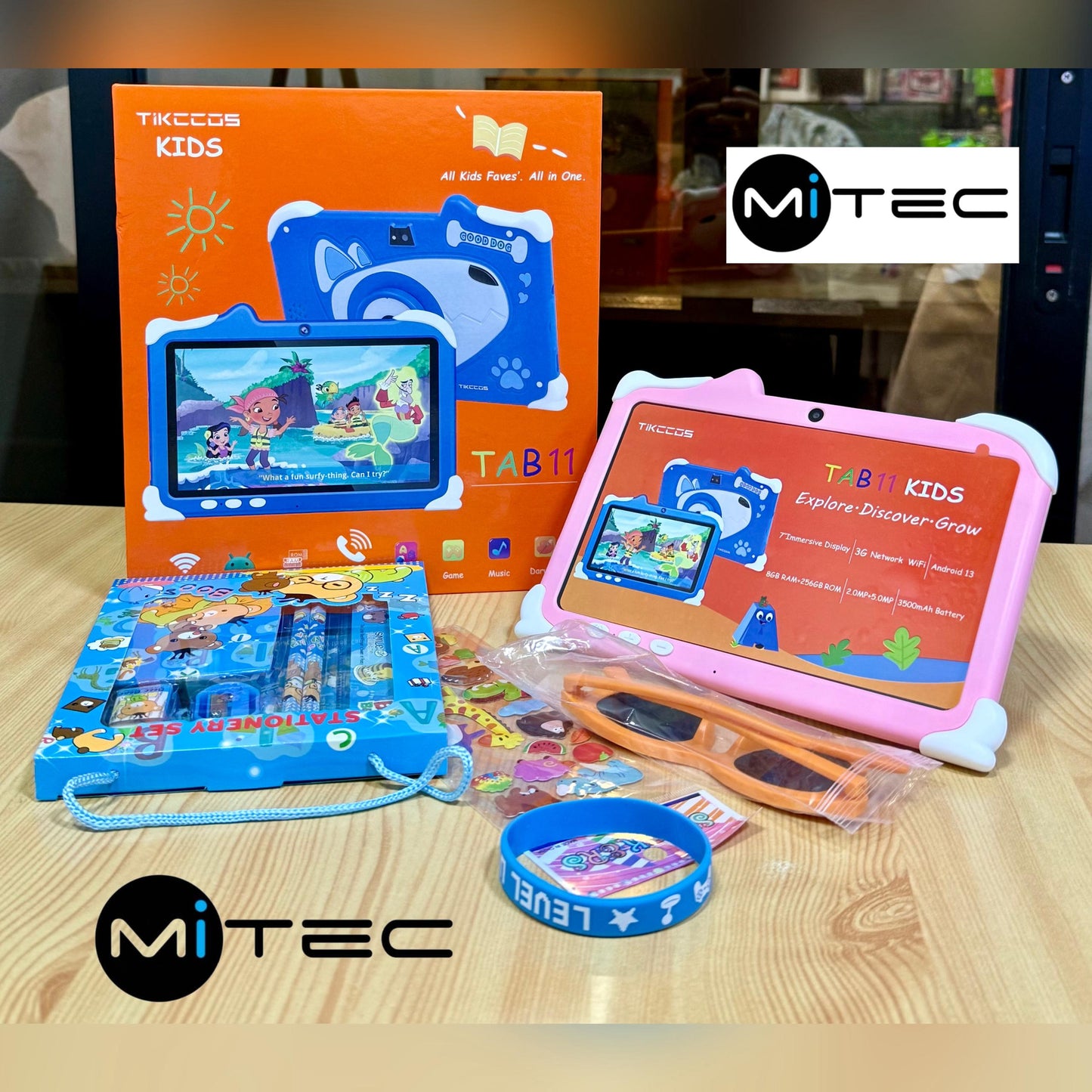 Tablette Educative Tikccos Kids Tab 11  - 4 GB - 128 GB - Avec Puce