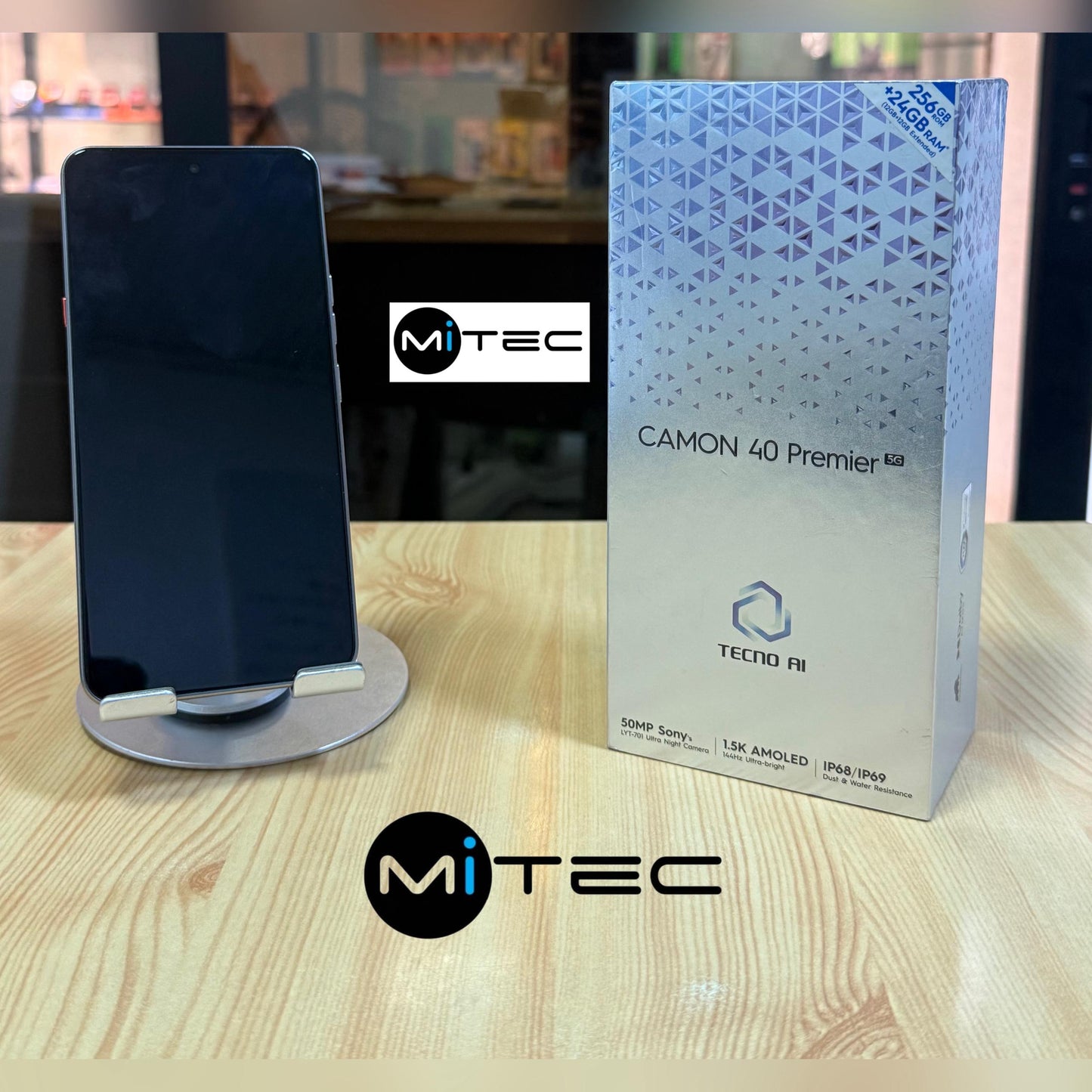 Tecno Camon 40 Premier 5G  - 24 GB - 256 GB  - Amoled - 50 Mpx - Avec Tecno Ai