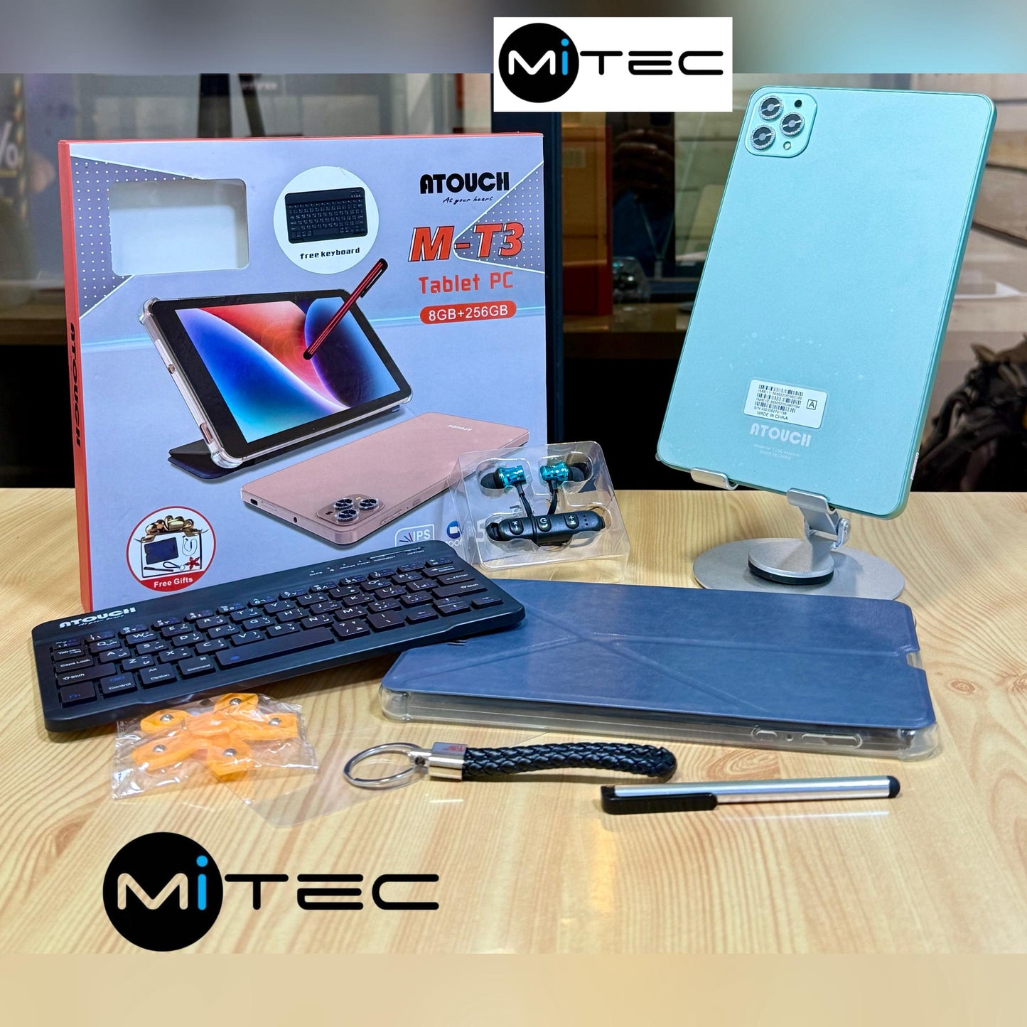 Tablette Éducative Atouch M-T3 - 4 GB - 128 GB - Avec Puce -  Avec Clavier - 8 Pouces