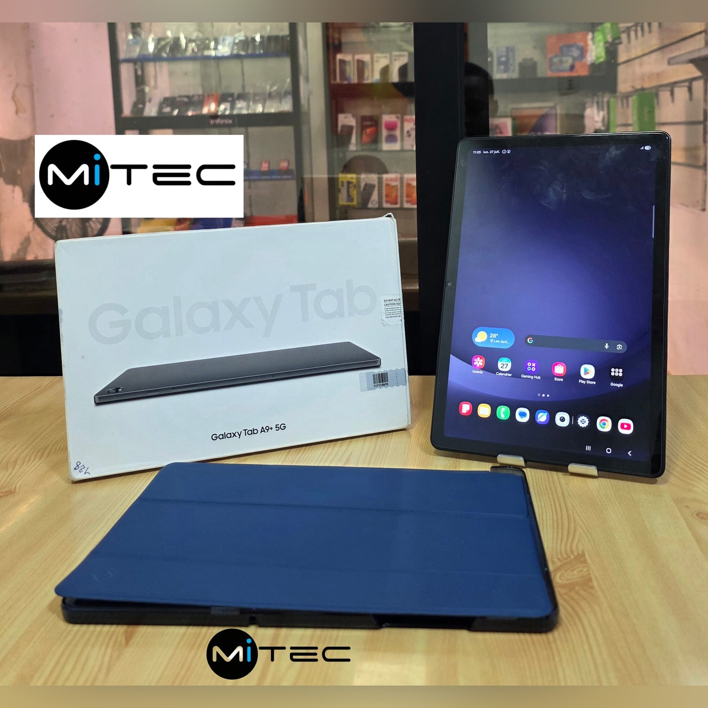 Samsung  Tab A9 plus 5G - Okaz- 8 GB - 128 GB - 11 Pouces - 7040Mah + Coque a Rabat Offert