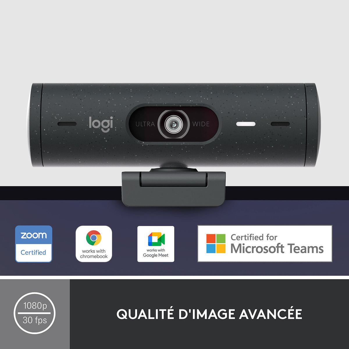 Webcam Logitech Brio 500 Full HD 1080p Neuve