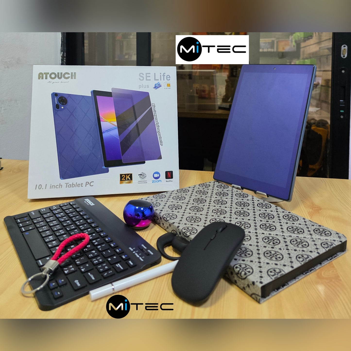 Tablette Éducative Atouch SE Life plus - 4 GB - 128 GB - Avec Puce - 10'1 Pouces - Avec Clavier