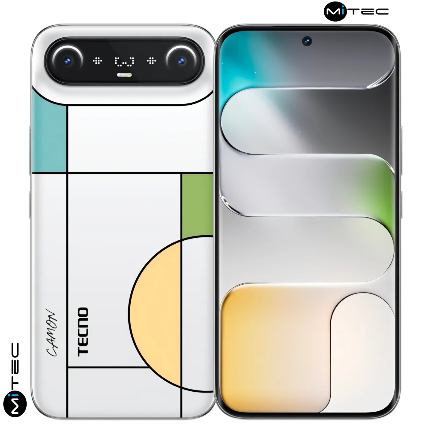 TECNO Camon Slim Neuf Mondrian - 24 GB - 256 GB - 6,78 pouces - 50 MP - écran AMOLED -  5600 mAh - Avec une Charge Rapide de 60W - Troc Possible - Camonslimmondrian