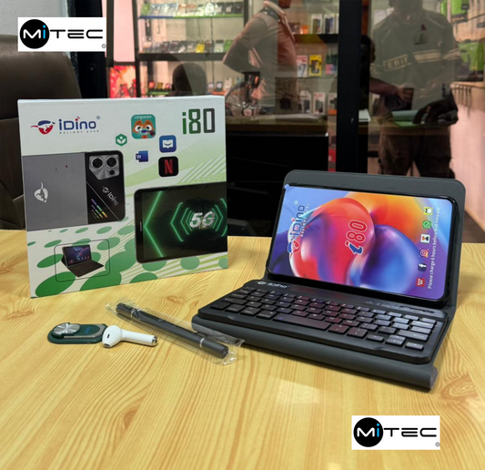 Tablette Educative Idino i80 Neuve - 4 GB - 128 GB - 7 Pouces - Prend Puce - Avec Clavier + Stylet  + Écouteur Bluetooth - Android 13