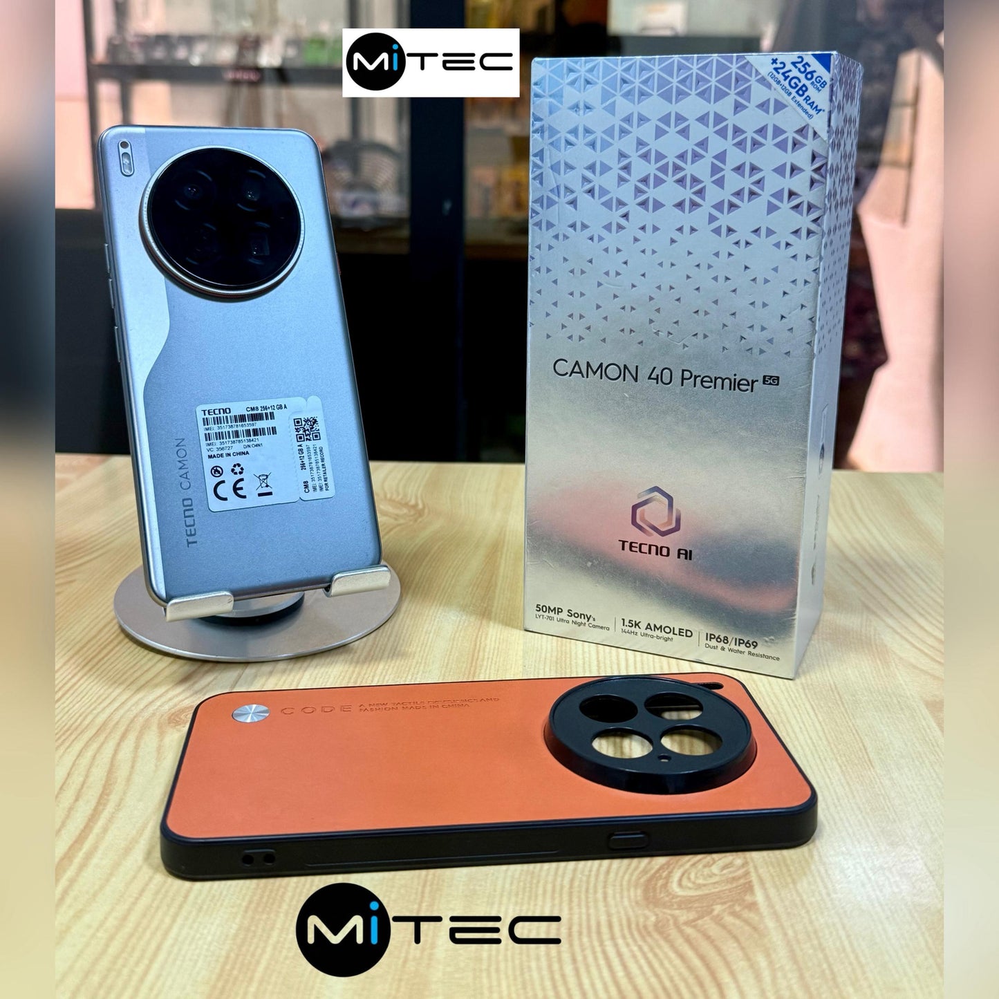 Tecno Camon 40 Premier 5G  - 24 GB - 256 GB  - Amoled - 50 Mpx - Avec Tecno Ai