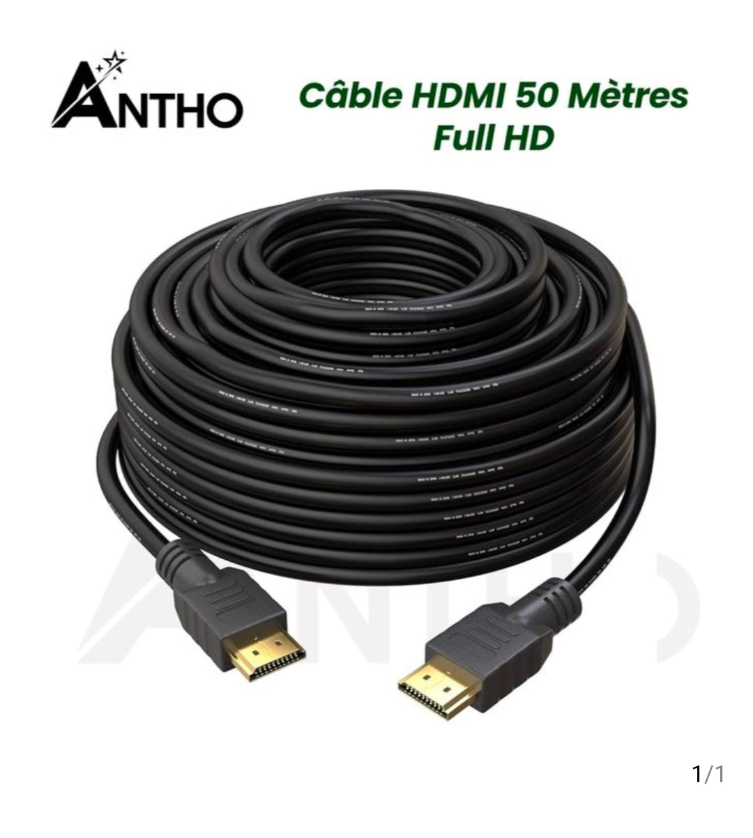 Câble HDMi 50 Mètres