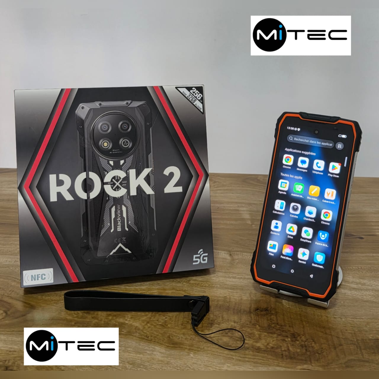 Blackview Robuste Rock 2  Occaz 5G -  32 GB  -  256 GB - 6,67 Pouces - 15 000mAh -