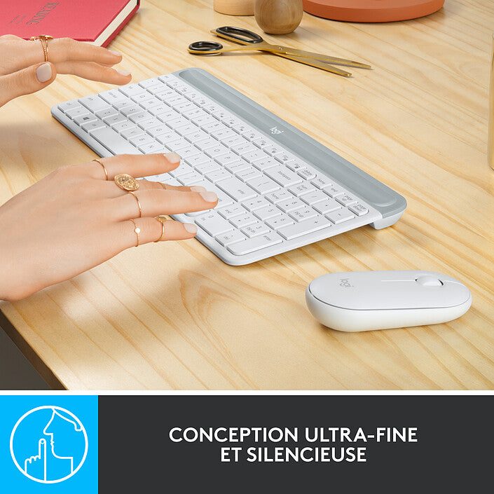 Ensemble Clavier & Souris Sans Fil Logitech MK470 Neuf