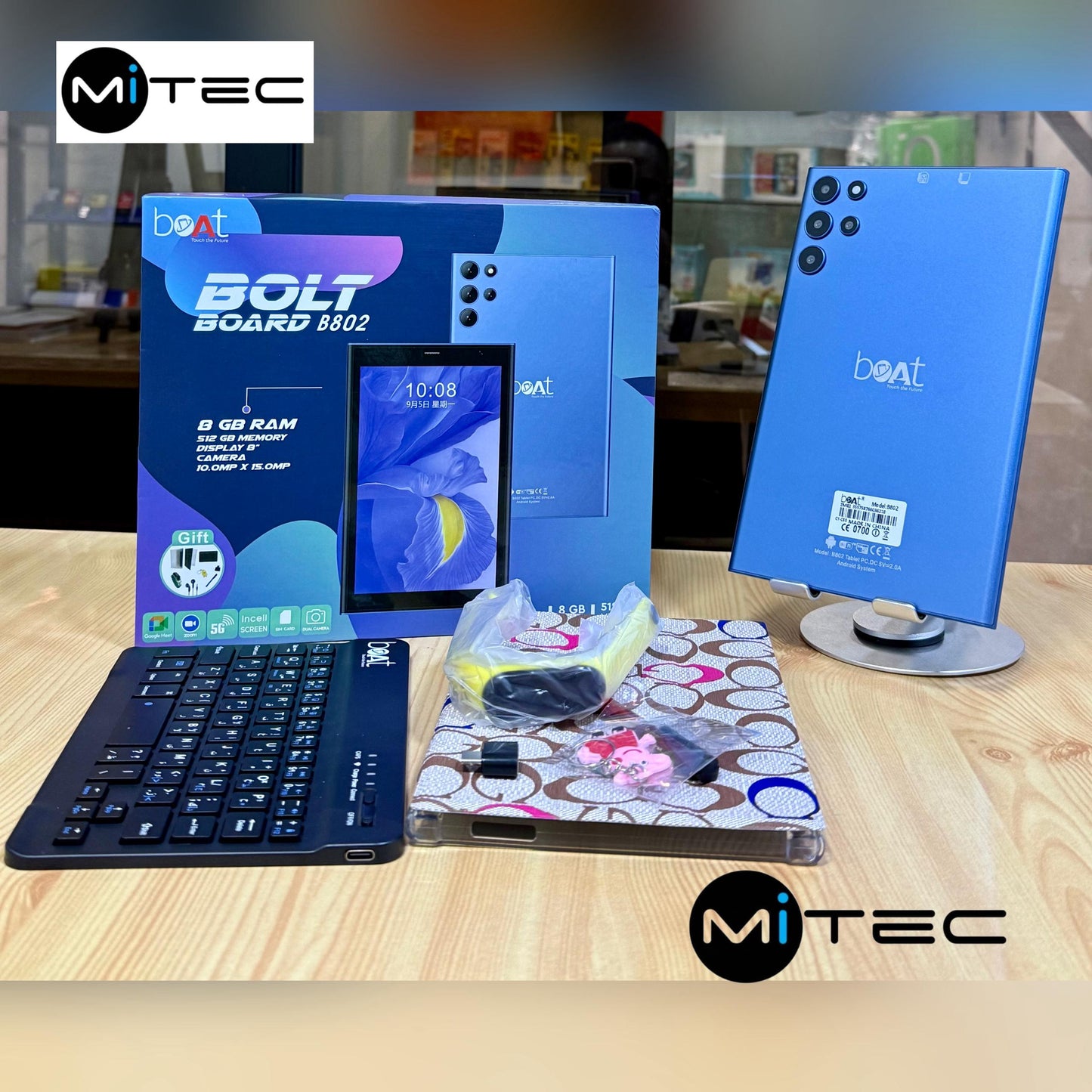 Tablette Éducative Boat  B802 - 4 GB - 128 GB - Avec Puce - 8 Pouces - Avec Clavier