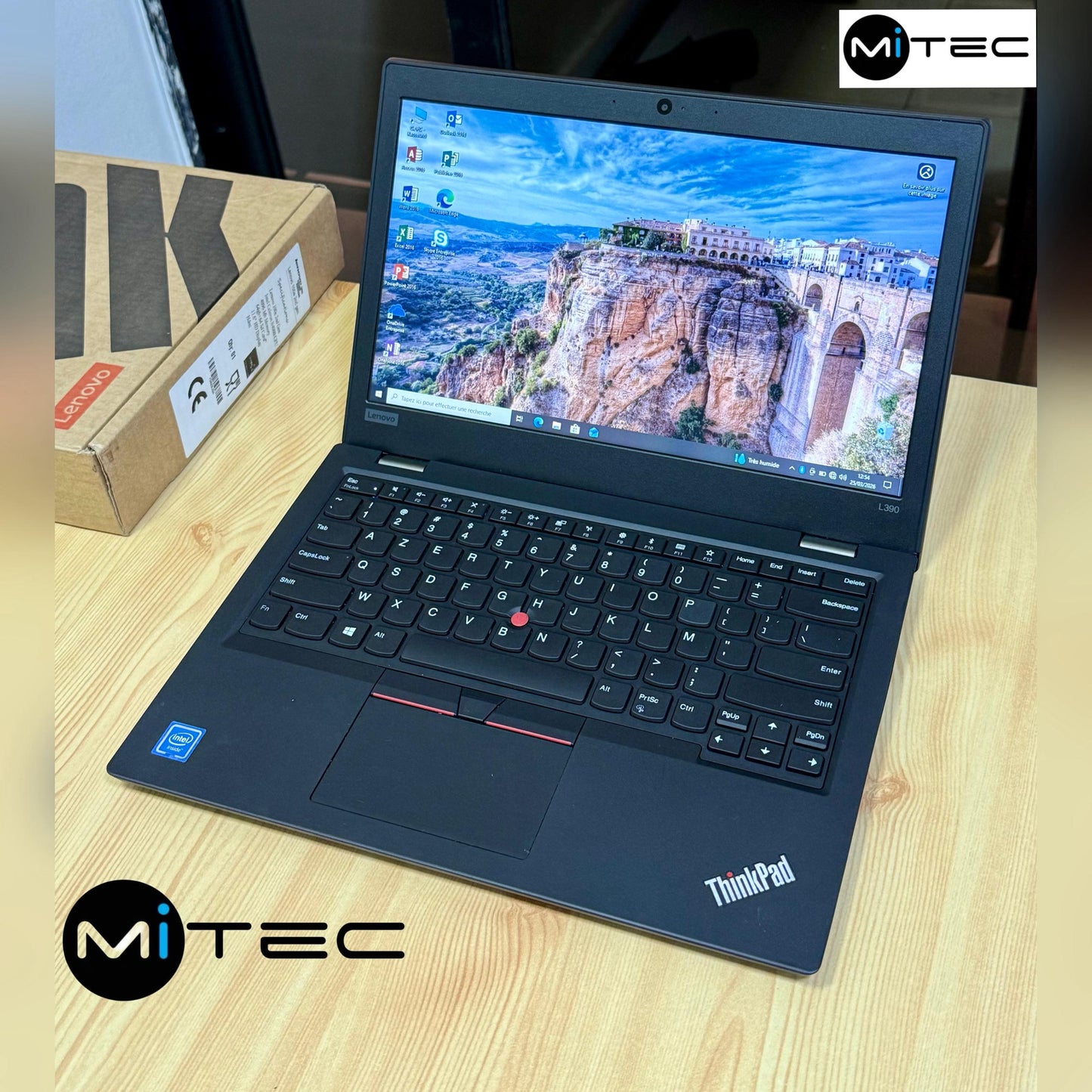 Pc Lenovo L390 - 4 GB - 128 GB - 13'3 Pouces - Pack Office + Sac + Clé USB  + Souris Offert