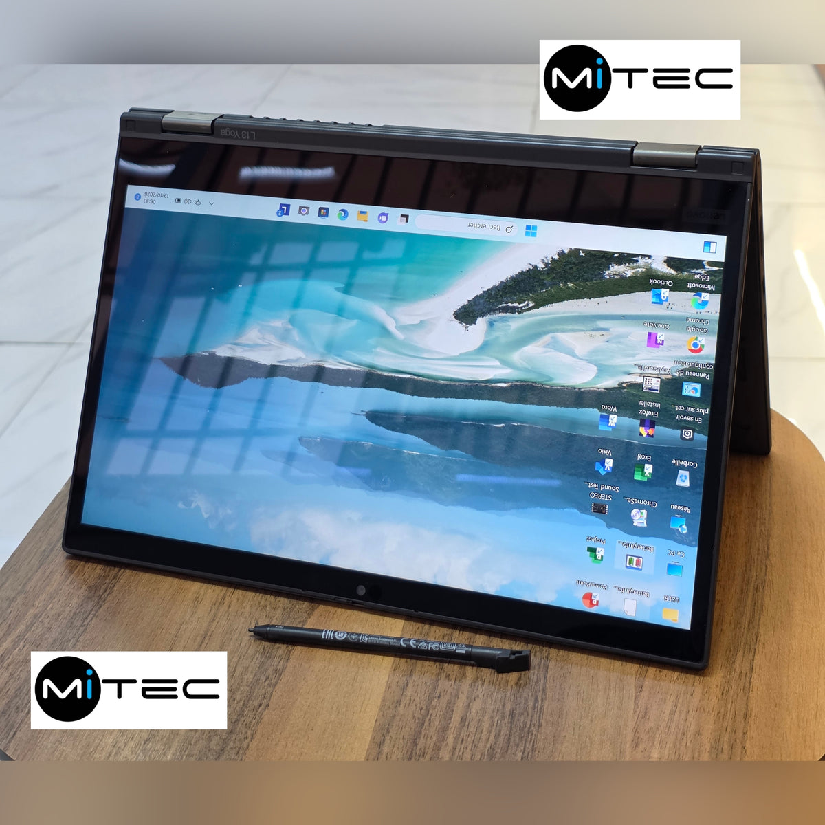 Pc Lenovo ThinkPad Yoga L13 Core i5 - Tactile Pliable - 11ème Gen- 16 GB Ram - 512 GB Ssd - Sac + Clé USB + Souris Offert