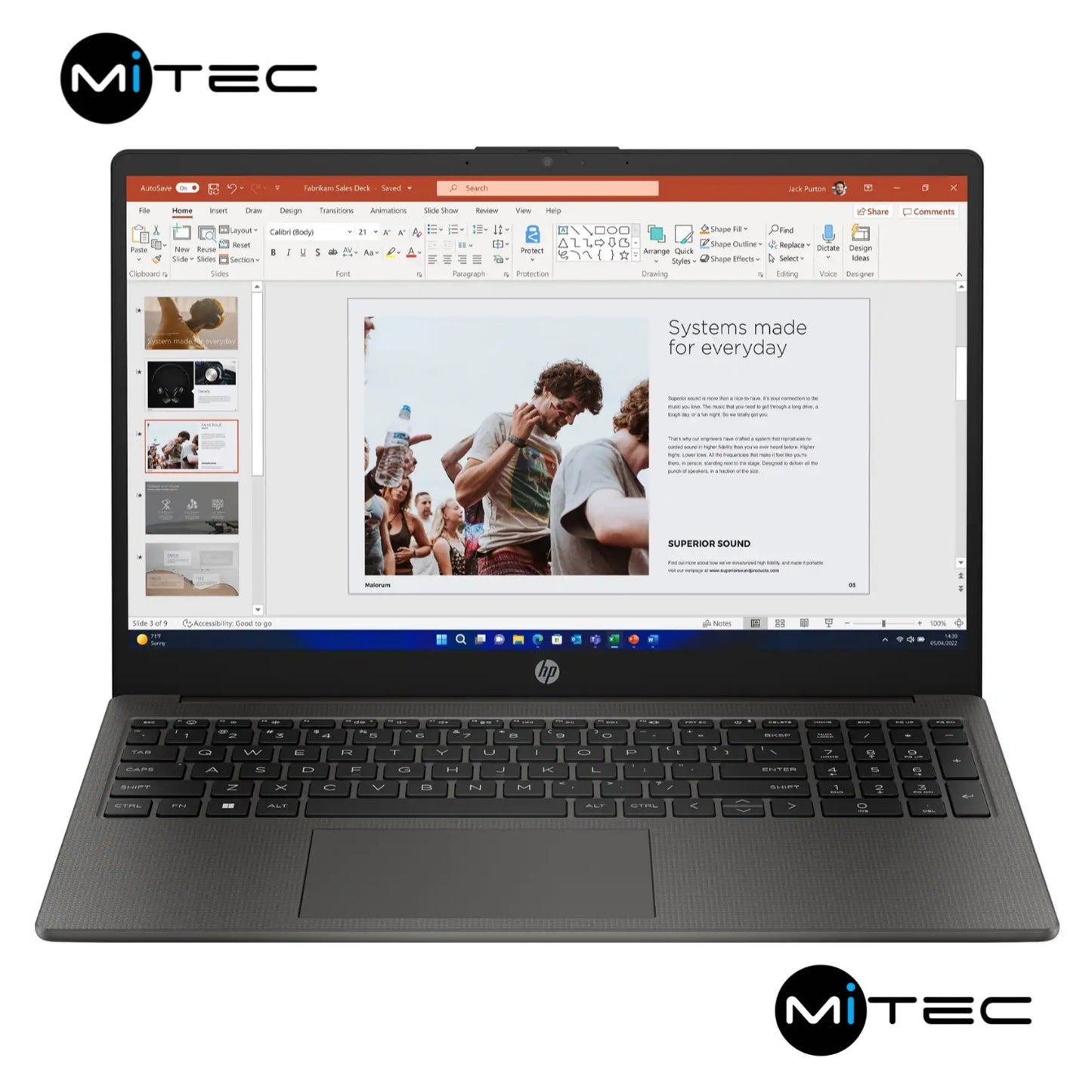 Pc Hp NoteBook 250 G10 Neuf Scellé - Rapide -  4 GB - 256 GB Ssd - 15'6 Pouces + Sac Offert