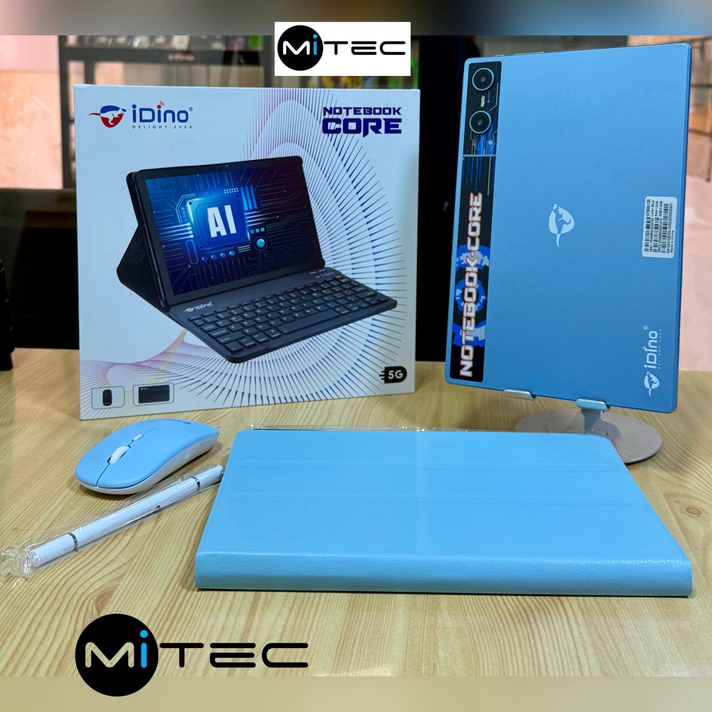 Tablette Éducative indino Notebook Core - 4 GB - 128 GB - Avec Puce - 10 Pouces + Clavier + Souris