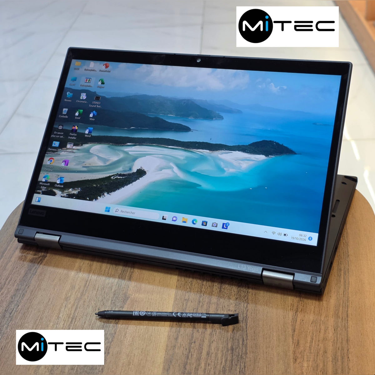 Pc Lenovo ThinkPad Yoga L13 Core i5 - Tactile Pliable - 11ème Gen- 16 GB Ram - 512 GB Ssd - Sac + Clé USB + Souris Offert