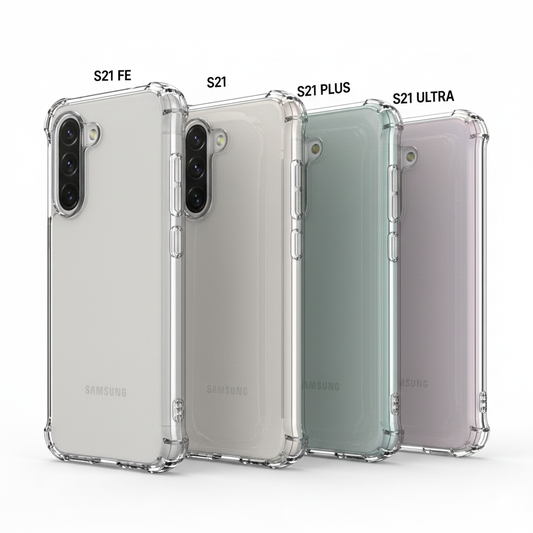 Étui Fourreau Coque Transparent Pour Samsung Série S21 fe , S21 , S21 Plus , s21 Ultra