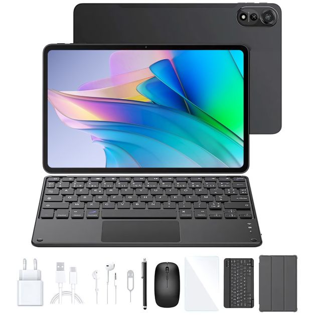 Tablette Blackview Mega 2 Neuve - 12 Pouces - 24 GB - 256 GB - Avec Clavier + Stylet + Souris - 9000Mah