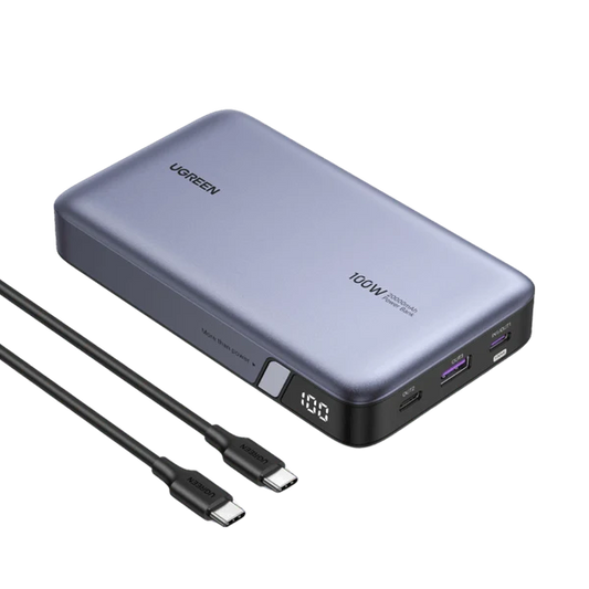 Powerbank UGREEN 20000mAh Original 100W Batterie Externe Portable USB C Pour Ordinateur Portable, Smartphone, Tablette, Etc